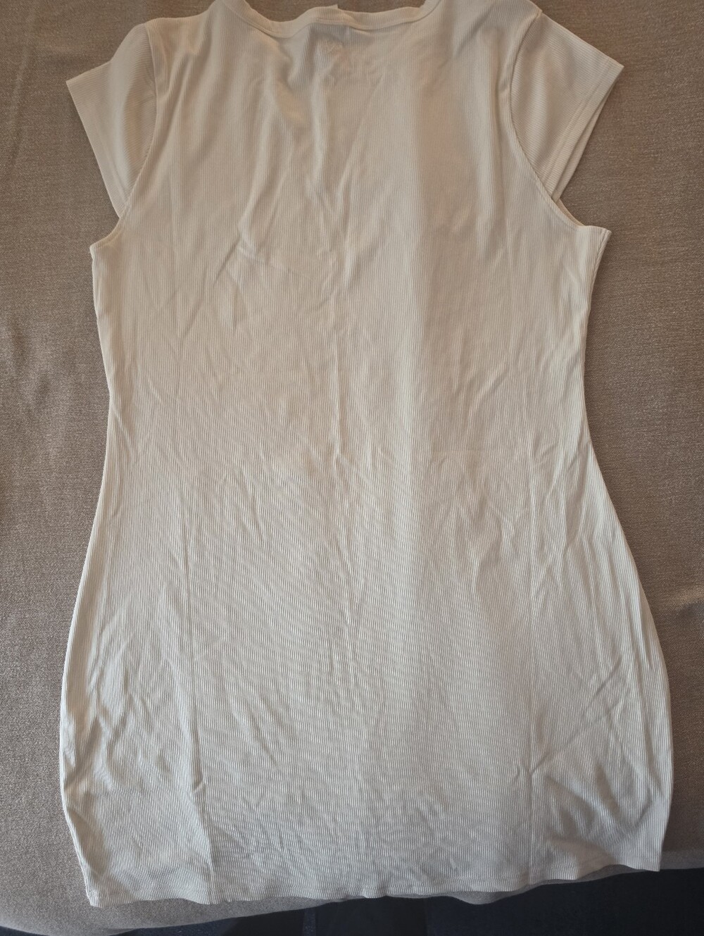 PINK Victoria's Secret White Short-Sleeve Mini Dress - Picture 3 of 4